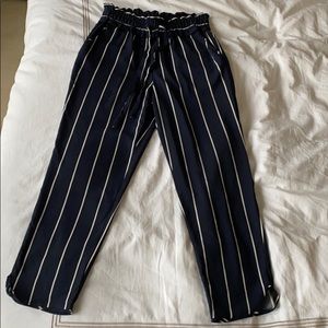 Zara striped trousers